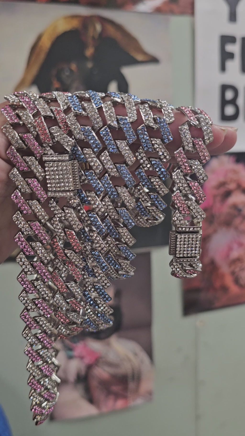 The Boss Dog Crystal Necklace