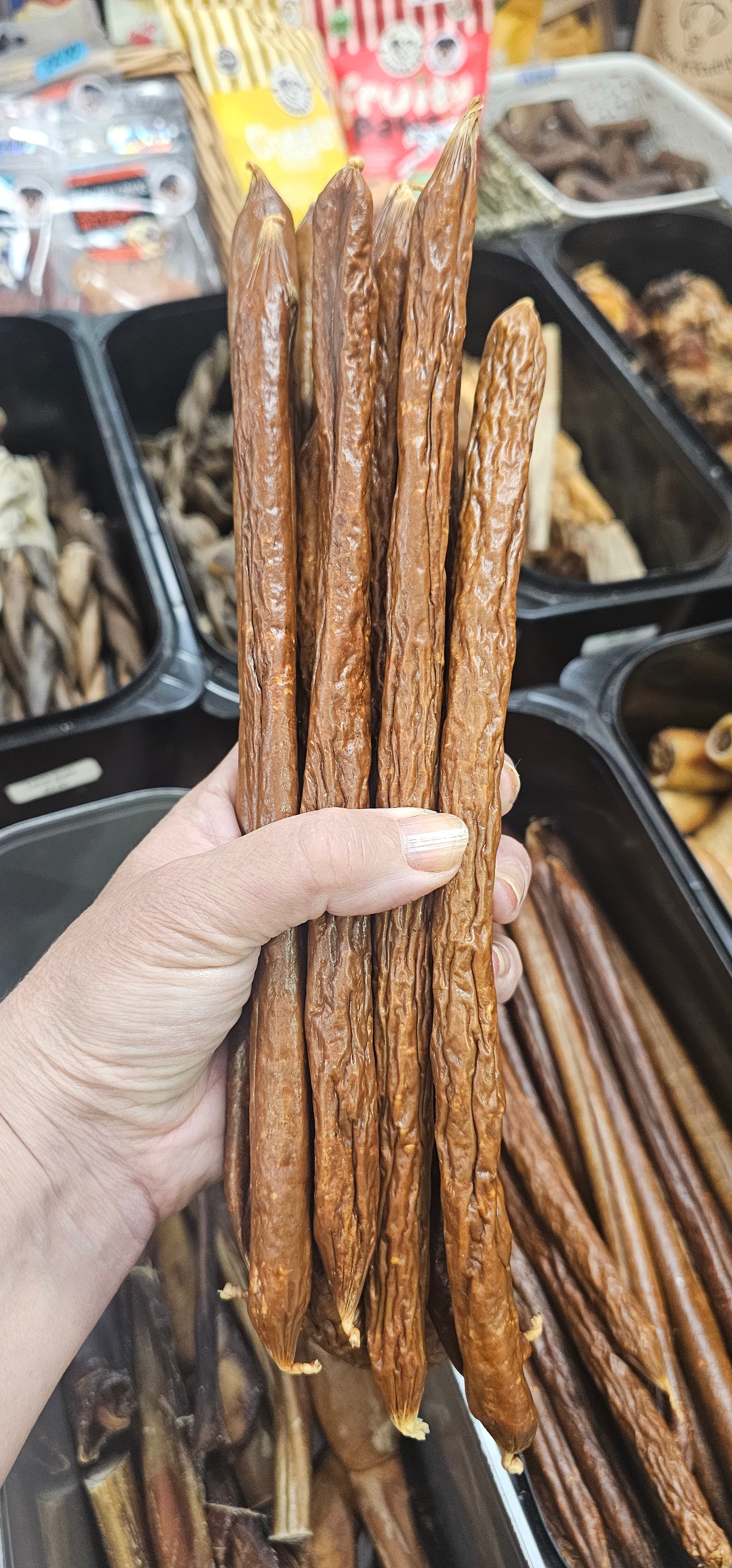 Long Beef and Vegetable Sausages